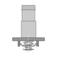 TRIDON Std Thermostat For Hummer H3  10/07-06/10 3.7L M74 Vortec