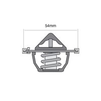 TRIDON Std Thermostat For Jeep Grand Cherokee WJ 06/99-10/00 4.7L EVO