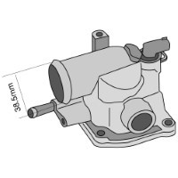 TRIDON Std Thermostat Grand CherokeeWG-T/O Diesel03/03-06/052.7L ENF/O TT505-189