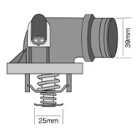TRIDON Std Thermostat For BMW 316Ti E46 10/01-07/05 1.8L N42 B18