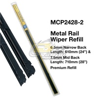 TRIDON WIPER METAL RAIL REFILL PAIR FOR Subaru Tribeca-MY07 11/06-11/07  24"+28"