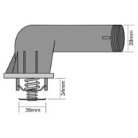 TRIDON Std Thermostat For BMW 318i E36 01/94-08/98 1.8L M43 B18
