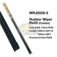 TRIDON WIPER METAL RAIL REFILL PAIR FOR Toyota Aurion 10/06-12/12  20"+28"