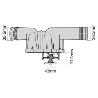 TRIDON Std Thermostat For BMW 320Ci E46 11/00-02/07 2.2L M54