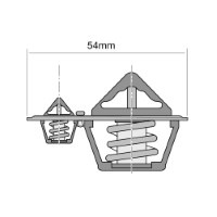 TRIDON HF Thermostat For Jeep Wrangler TJ 10//96-01//00 4.0L MX,ER