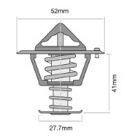 TRIDON Std Thermostat For Mazda E2500 Diesel 08/97-10/99 2.5L WL