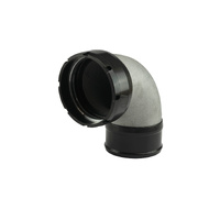 LockSleeve Turbo Adapter Compressor Outlet 3.00" to 90 Elbow Hose Barb 3.00"