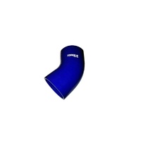 Torque Solution 45 Degree Silicone Elbow: 2.5" Blue Universal