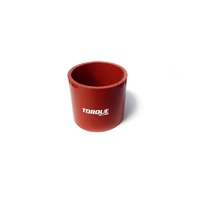 Torque Solution Straight Silicone Coupler: 2.5" Red Universal
