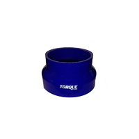 Torque Solution Transition Silicone Coupler: 3" to 4" Blue Universal