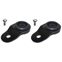 Torque Solution Radiator Mount Combo w/ Inserts (Black) : Mitsubishi Evolution 7/8/9