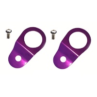 Torque Solution Radiator Mount Combo w/ Inserts (Purple) : Mitsubishi Evolution 7/8/9