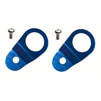 Torque Solution Radiator Mount Combo (Blue) : Mitsubishi Evolution 7/8/9