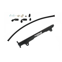 Torque Solution Billet Fuel Rail (Black) - Mitsubishi EVO X