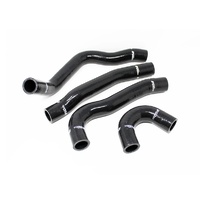 Torque Solution Silicone Radiator Hose Kit (Black) - Mitsubishi Evolution X 2008-2015