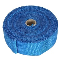 Torque Solution Fiberglass Exhaust Wrap (Blue): Universal 2" x 25'