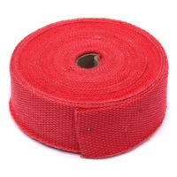 Torque Solution Fiberglass Exhaust Wrap (Red): Universal 2" x 25'