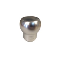 Torque Solution Fat Head Shift Knob (Silver): Universal 10x1.25