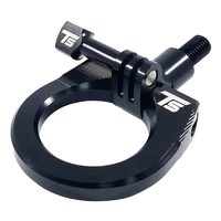 Torque Solution Billet Go Pro Mount Tow Hook Ring - Black