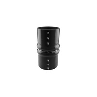 Silicon Double Hump Hose 4.00" - Black