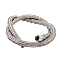 Torque Solution Stainless Steel Braided Rubber Hose - -6AN 2ft (0.34" ID)