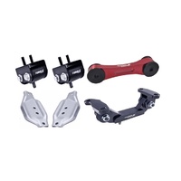 Torque Solution Engine / Trans / Red Pitch Mount Kit w/ Mount Plates: Subaru WRX 2002-2014 / STi 2004+