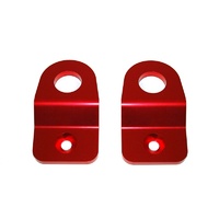 Torque Solution Subaru Radiator Stay Bracket (RED): Subaru Impreza 08-17, WRX / STi 08-17, Legacy 2005-2009