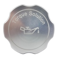 Torque Solution Billet Oil Cap Silver - Subaru Engines
