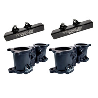Torque Solutions Black Billet TGV Deletes suit 01-07 WRX STI/FXT 2006-07 with Fuel Rails Black