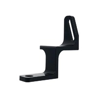 Torque Solution Reversed Intake Manifold Alternator Relocation Bracket (Black) - Subaru WRX 01-14, STI 01-19, FXT, LGT, EJ20, EJ25