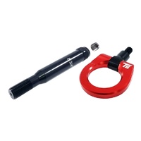 Torque Solution Billet Rear Tow Hook (Red) - Subaru WRX/STI 2008-2014