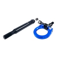 Torque Solution Billet Rear Tow Hook W/ Go Pro Mount (Blue) - Subaru WRX/STI 2015+