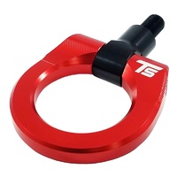 Torque Solution Billet Tow Hook Ring - Red