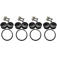 Torque Solution Billet Bumper Quick Release Kit Combo (Black) - Universal