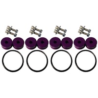 Torque Solution Billet Bumper Quick Release Kit Combo (Purple) - Universal