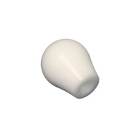 Torque Solution Delrin Tear Drop Shift Knob (White): Universal 10x1.25