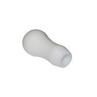 Torque Solution Delrin Tear Drop Tall Shift Knob (White): Universal 10x1.5