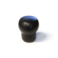 Torque Solution Fat Head Delrin Shift Knob (Black): Subaru Sti 04-16, WRX 15+, BRZ 2013+, Toyota 86 / Universal 12x1.25