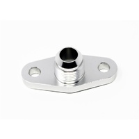 Torque Solution Offset/Port Matched Oil Drain Flange - -10AN for T3/T4 PTE, Borg Warner, Turbonetics, Comp
