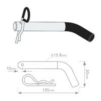 TAG Hitch Pin & R-Clip-Easy Grip