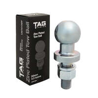 TAG Zinc Plated Tow Ball-50mm, 3.5 tonne