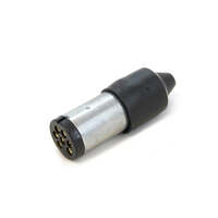 7 Pin small round metal trailer plug