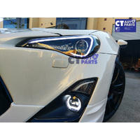 FRONT OLM LED CORONA DRL FOG LIGHTS FOR 12-16 TOYOTA 86 GT GTS ZN6 FT86
