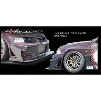 Varis ASSO Version Front Bumper Hyper Canard Set Carbon Fiber - CP9A