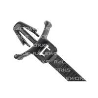 MVP Push Mount Cable Ties Black 100PK - 200mm