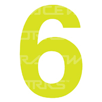 MVP CAMS Approved 15cm Day Glo Number 6