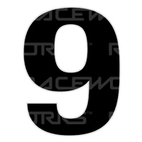 MVP CAMS Approved 28cm Black Number 9