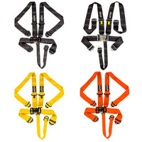 MVP 5 Point Latch & Link Harness w/3" Belts, Bolt In Ends (SFI Approved)