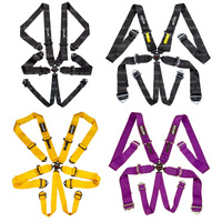 MVP 6 Point Cam Lock Harness w/3" Belts, Bolt In Ends (SFI Approved)
