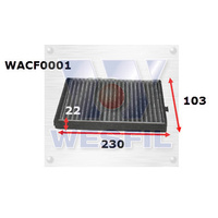WESFIL CABIN FILTER - WACF0001